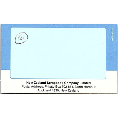 Linda Simpson NZ Scrapbook North Harbour Auckland Vintage Business Card SC9-B9