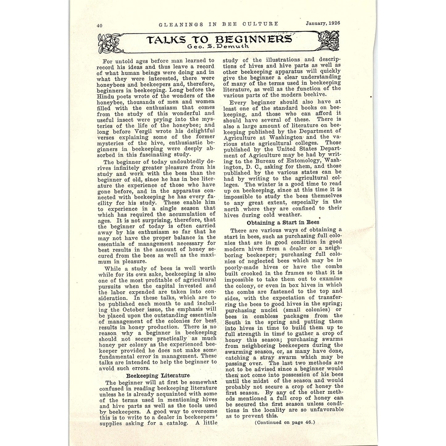 J.F. Dunn Apiary Ridgeway, Wm H Hortsman Beehive, J.Skovbo Hermiston 1926 AG3-9