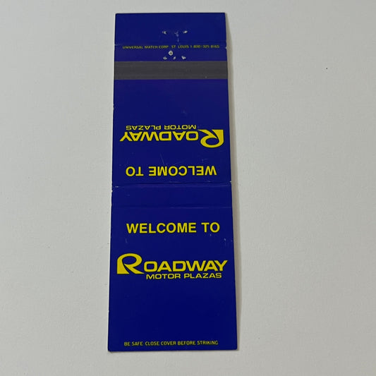 Roadway Motor Plazas Pennsylvania Vintage Matchbook Cover MB59-4