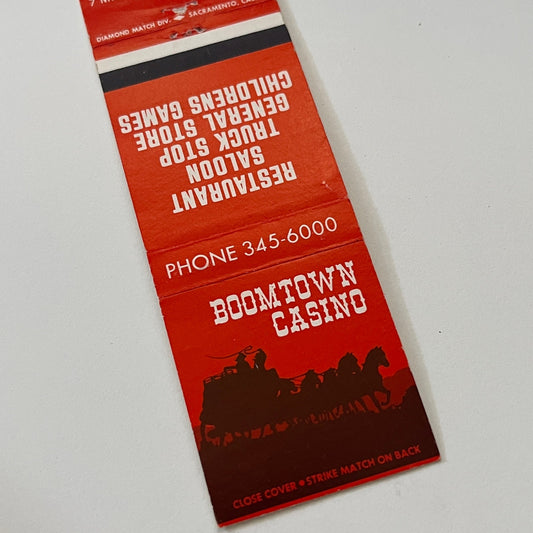 Boomtown Casino Reno Nevada Vintage Matchbook Cover TB6-MB2-1