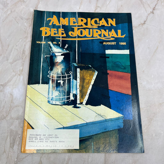 1995 August American Bee Journal Magazine Bees Beekeeping Honey M7