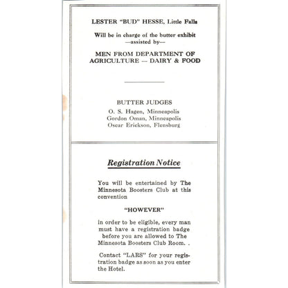 Butter Exhibit Lester Bud Hessee Little Falls MN 1953 Ad AE9-DC2