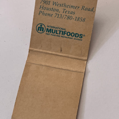 Boston Sea Party Restaurant Houston Texas Vintage Matchbook Cover TB6-MB1-10