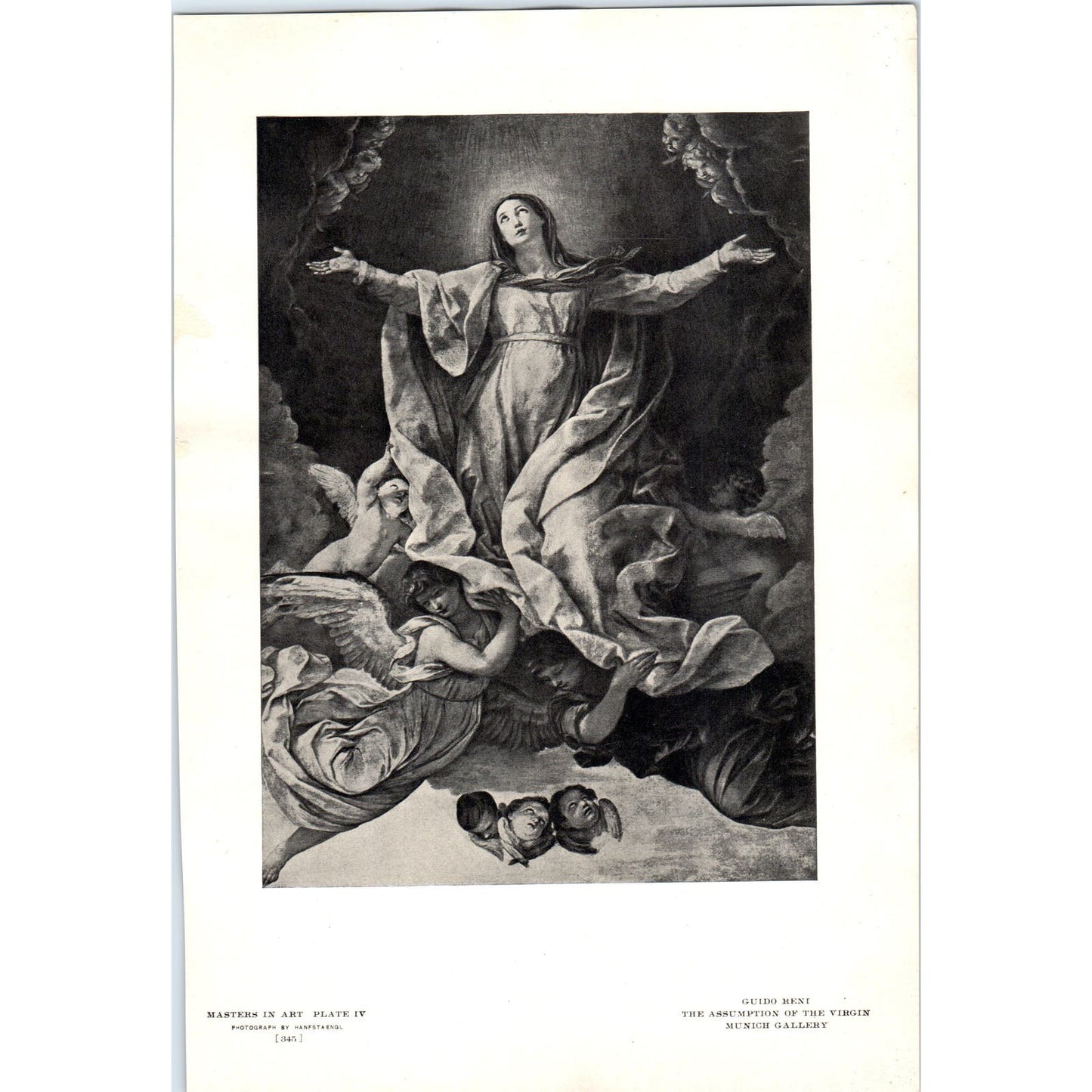 The Assumption of the Virgin - Guido Reni c1905 Art Print D14