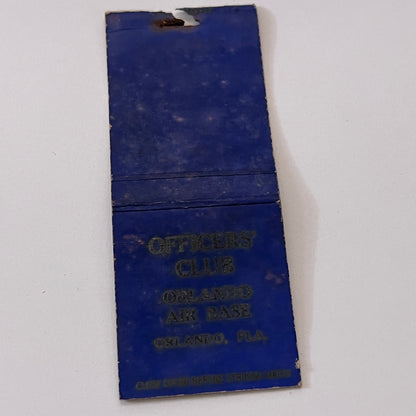 Officers Club Orlando Air Base FL Vintage Matchbook Cover TB6-MB1-15