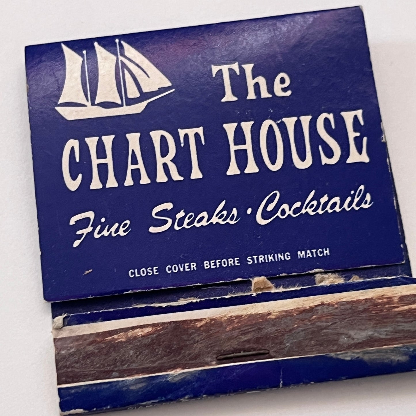 The Chart House Restaurant Fine Steaks Vintage Matchbook Cover TB8-MB-10