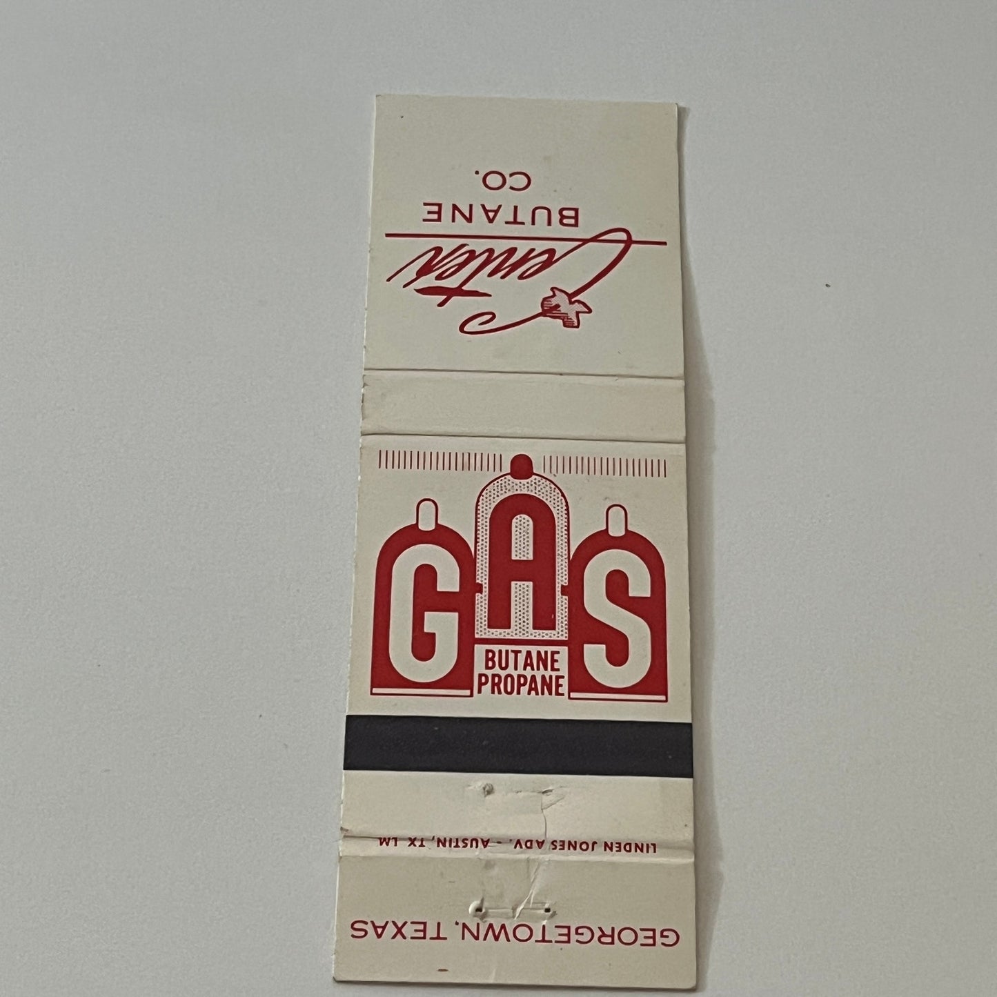 Center Butane Co Propane Gas Vintage Matchbook Cover TB6-MB2-6