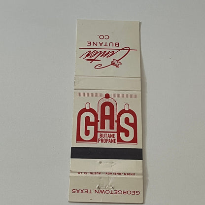Center Butane Co Propane Gas Vintage Matchbook Cover TB6-MB2-6