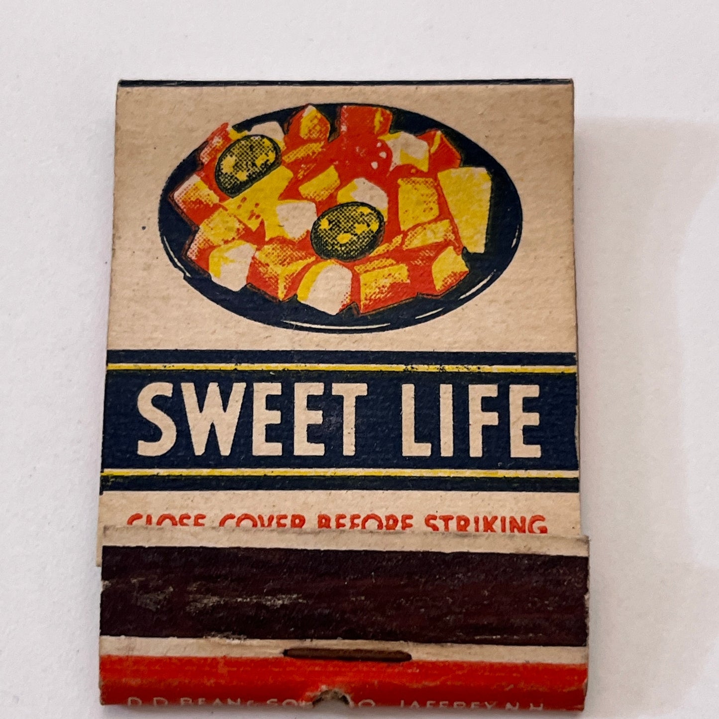 Sweet Life Quality Foods for Good Health Vintage Matchbook Cover TB8-MB3-7