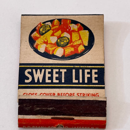 Sweet Life Quality Foods for Good Health Vintage Matchbook Cover TB8-MB3-7