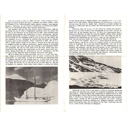 Bowdoin Mystic Seaport Mystic CT Vintage 1960s Travel Brochure SAI1-2