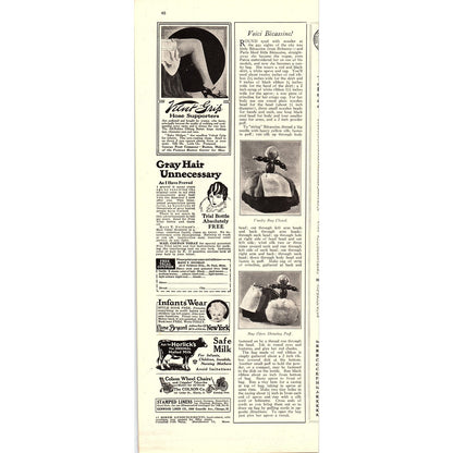 Colgate Ribbon Dental Cream c1920s Original Magazine Ad 5x13 V4