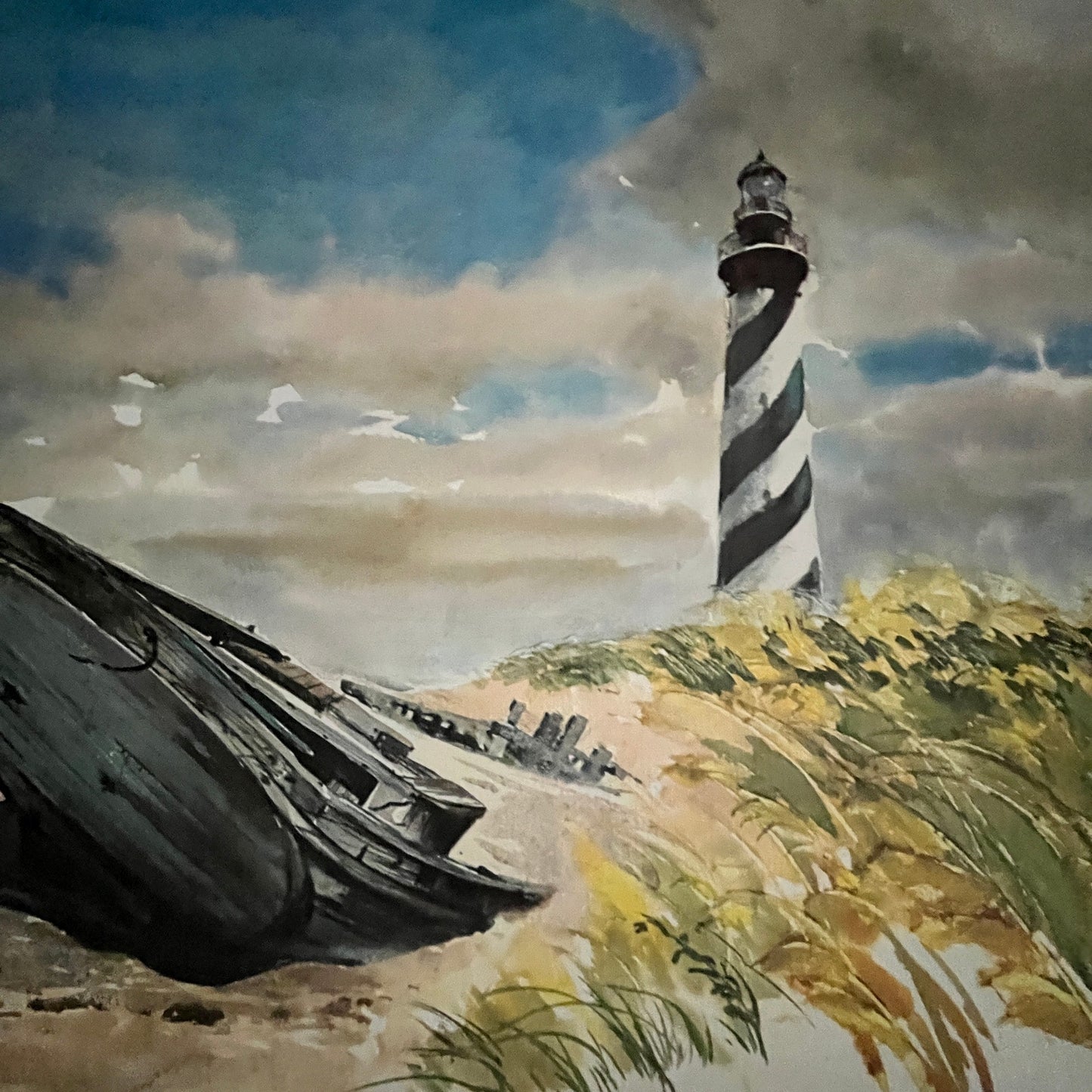 Cape Hatteras Light, Outer Banks - Phil Austin Lithograph 13x17" Art Print FL1
