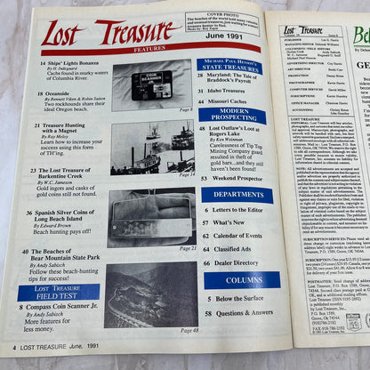 1991 June - Lost Treasure Magazine - Treasure Hunting Gold Prospecting M14