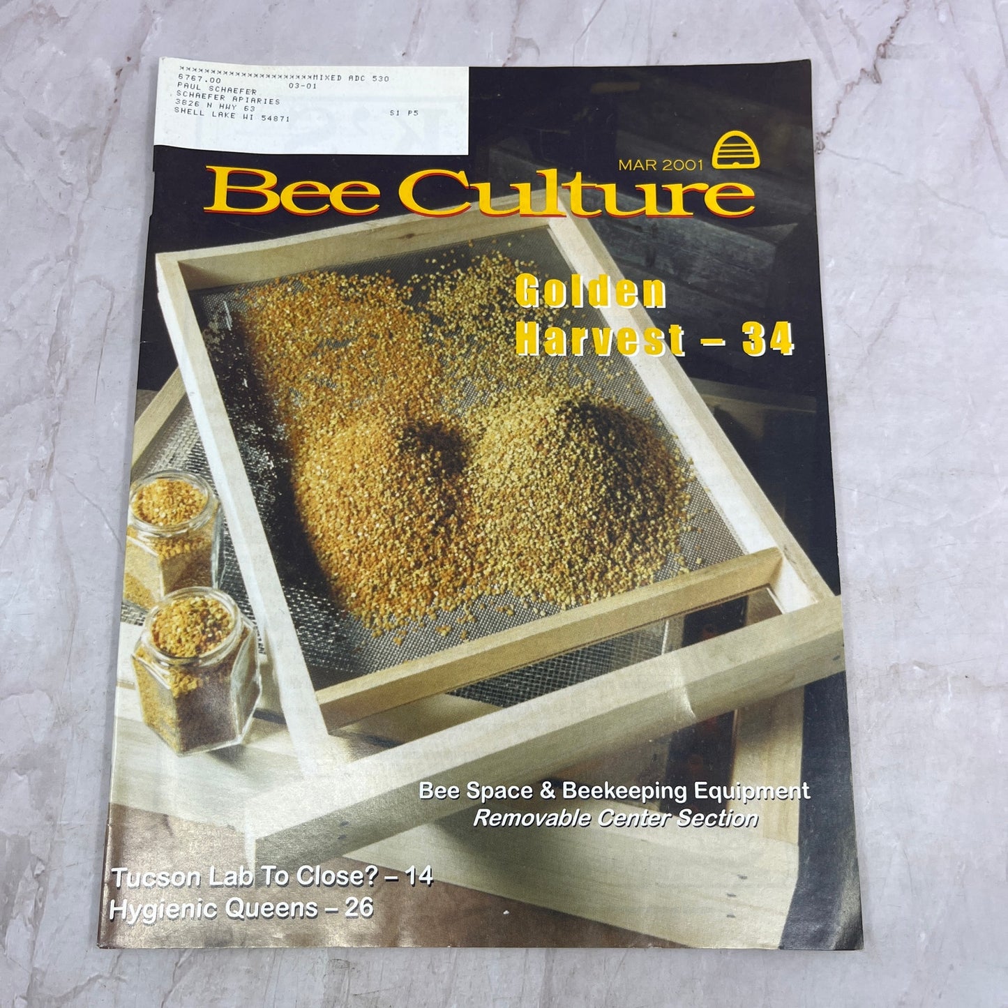 2001 Mar - Gleanings in Bee Culture Magazine - Bees Beekeeping Honey M32