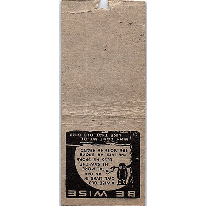 Erich's Bar Glenwood City Vintage Matchbook Cover SC7-Y5
