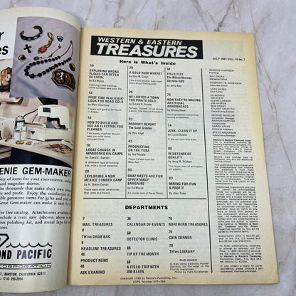 1981 July - Western & Eastern Treasures Magazine - Treasure Hunting Gold M13
