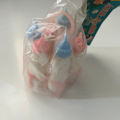 c1960 Toy Plastic Milk Bottle for Dolly Dimestore Toy NOS In Package TK3