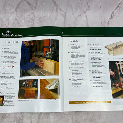 Classic Outdoor Bench - Aug 2000 No 143 Taunton's Fine Woodworking Magazine M33