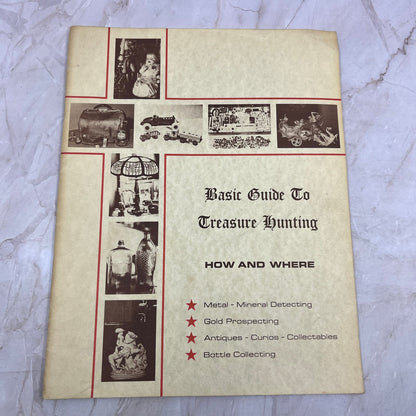 1975 Basic Guide to Treasure Hunting How and Where Metal Detecting Bottles M18