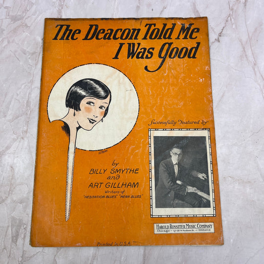 The Deacon Told Me I Was Good Art Gillham Billy Smythe Antique Sheet Music Ti5