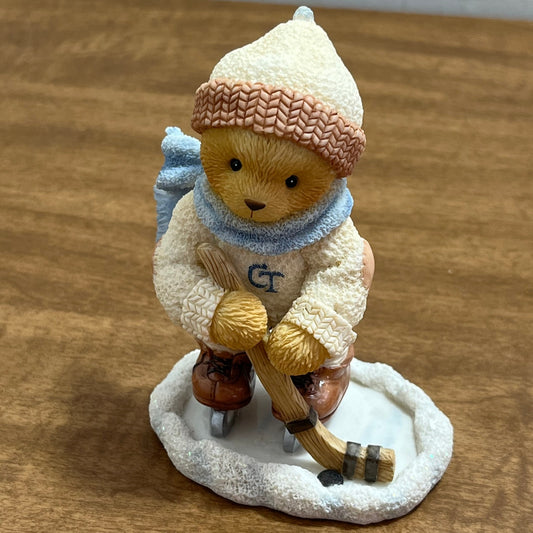 1998 Enesco Cherished Teddies Brandon Hockey Friendship Is My Goal 354252 SE6