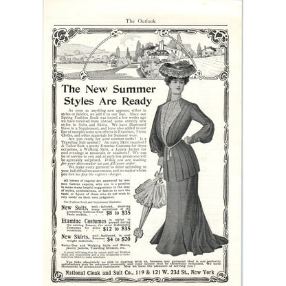 National Cloak and Suit Co Summer Styles New York 1903 Magazine Ad AF7-E4
