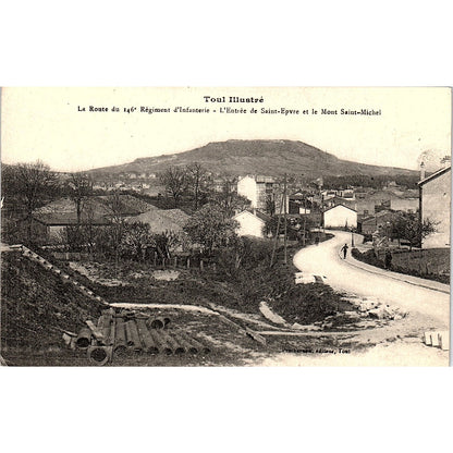 La Route Du 146th Régiment D'Infanterie Mont St Michel Antique Postcard PE11
