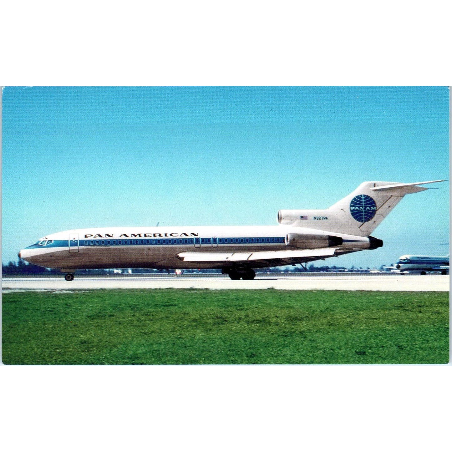Pan American Airways Boeing 727-121 Vintage Postcard PC18