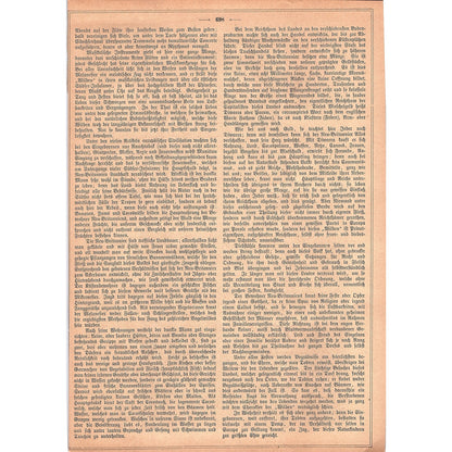 Funeral Ceremony in New Britain - For Garden Arbor D. Finich 1892 Engraving V1-3