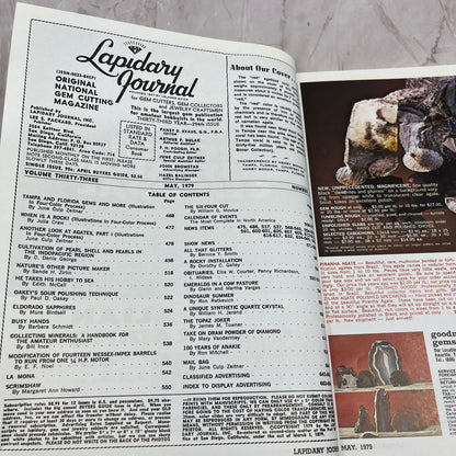 Red Agatized Coral Tampa Florida - Lapidary Journal Magazine - May 1979 M25