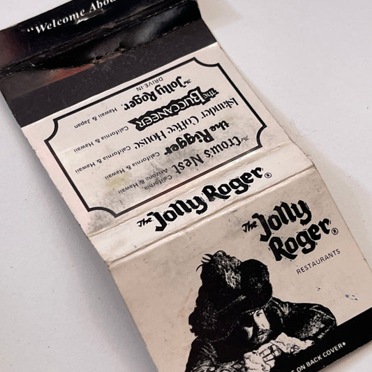 The Jolly Roger Restaurants Long Beach Vintage Matchbook Cover TB6-MB1-11