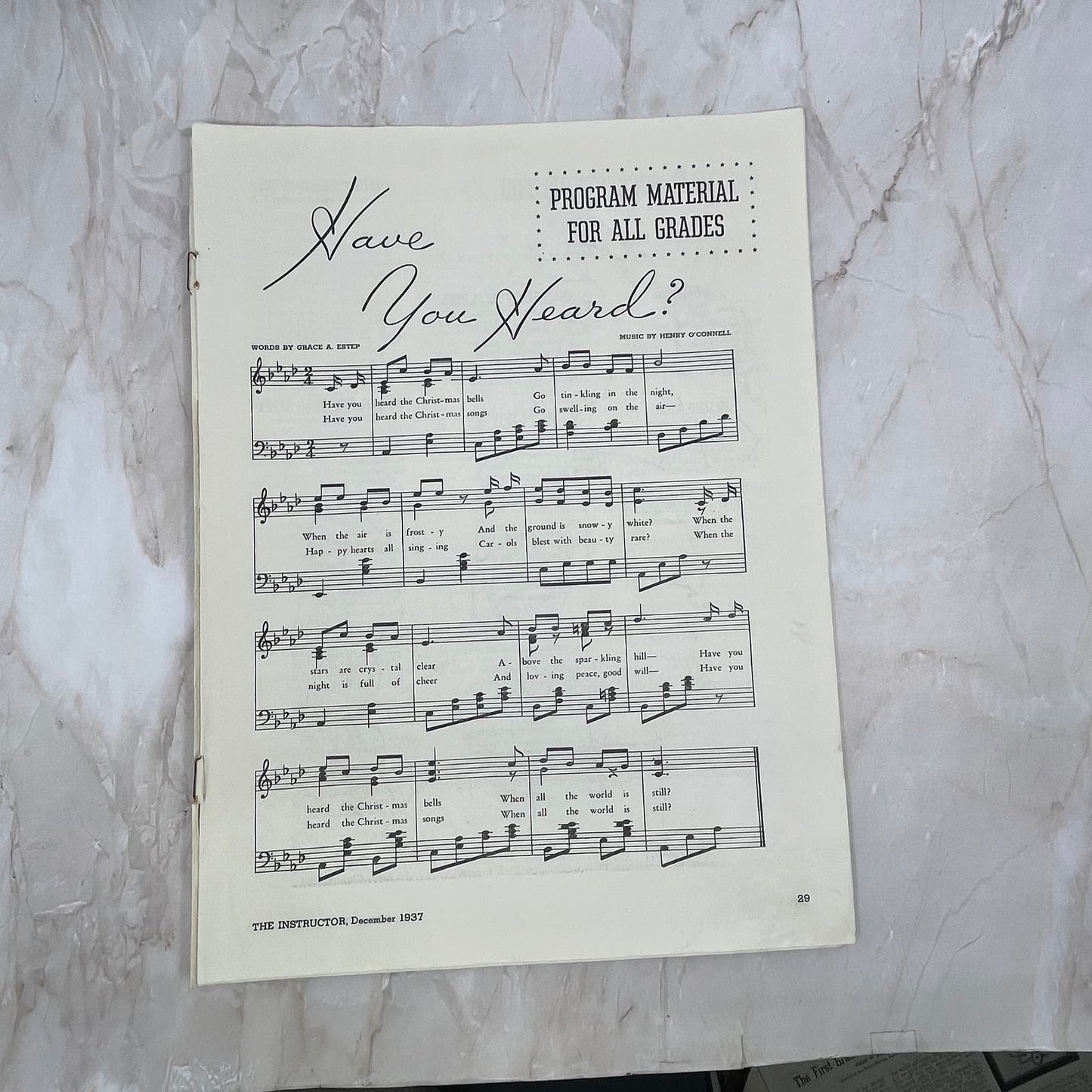 1937 All Grades Students Christmas Program Crafts Instructor Magazine Clip FL6-2