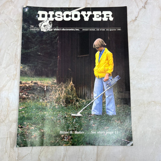 1981 4th Quarter White's Electronics Discover Newsletter Metal Detectors M19