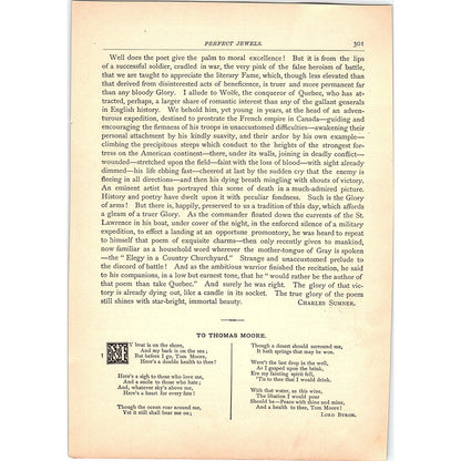 Duties and Responsibilities of Woman - Charles Sumner 2 Pages 1884 Poem TA5-CJ-6