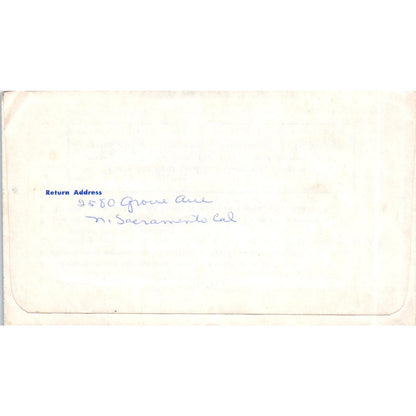 Vintage Northern California Conference Temperance Oakland Donation Envelope AE7