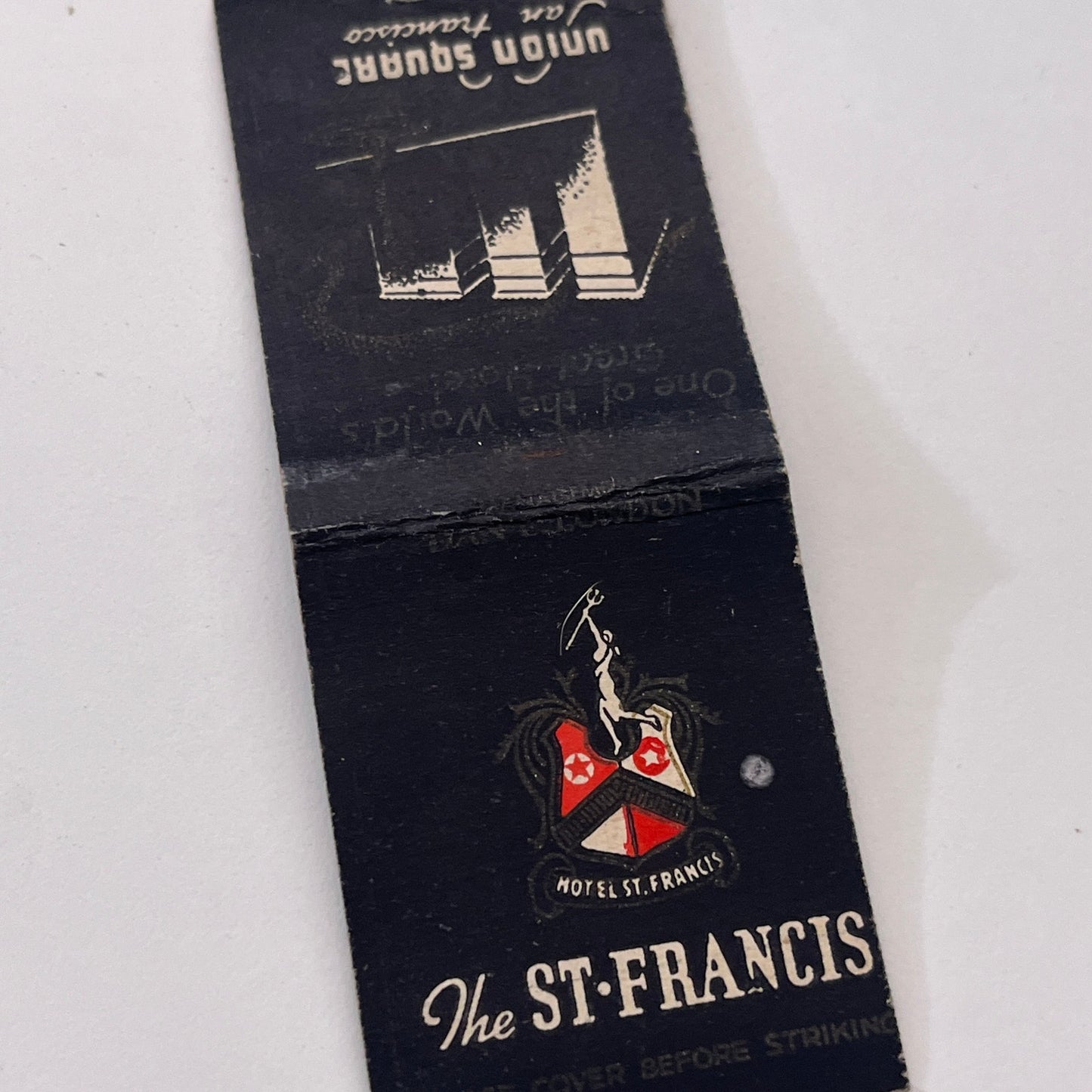 Hotel St. Francis San Francisco Vintage Matchbook Cover TB8-MB-11