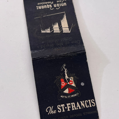 Hotel St. Francis San Francisco Vintage Matchbook Cover MM3-5