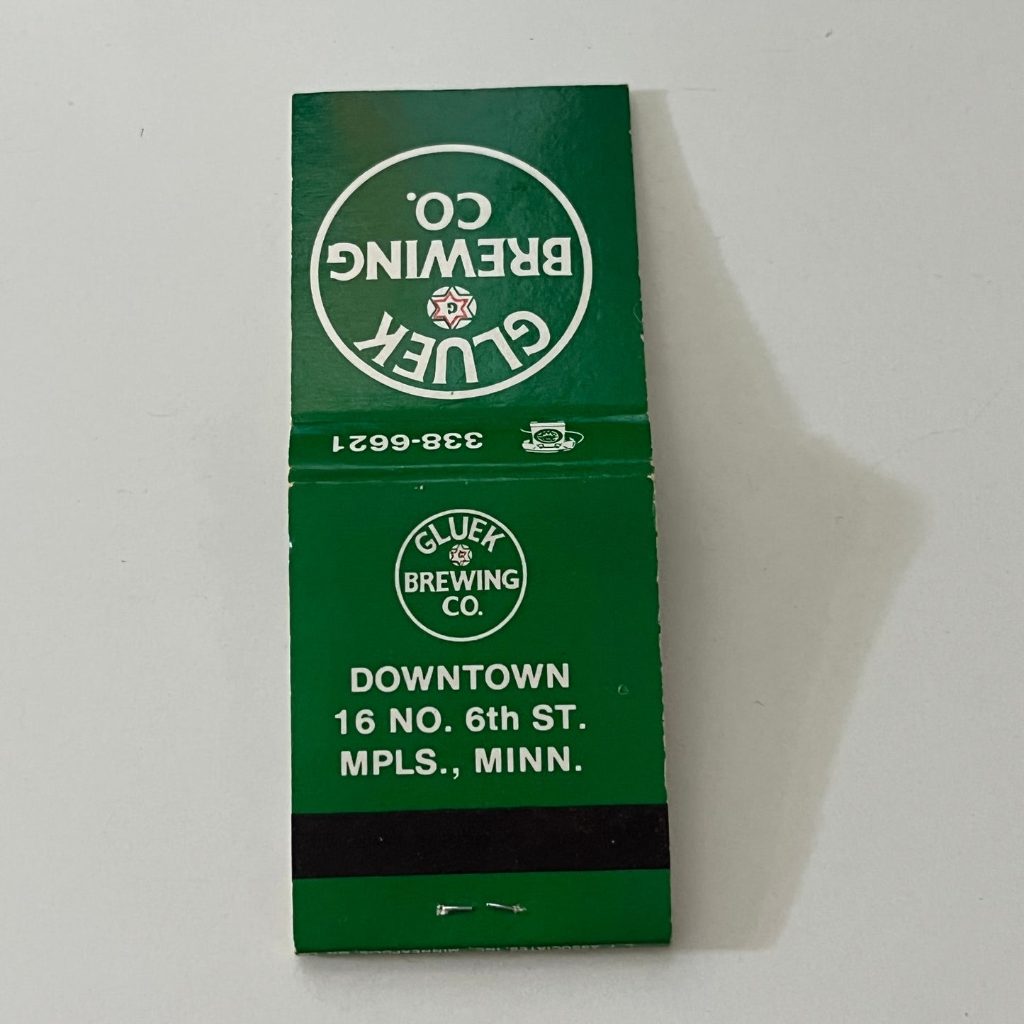 Gluek Brewing Co Minneapolis Minnesota Vintage Matchbook SC4-R7
