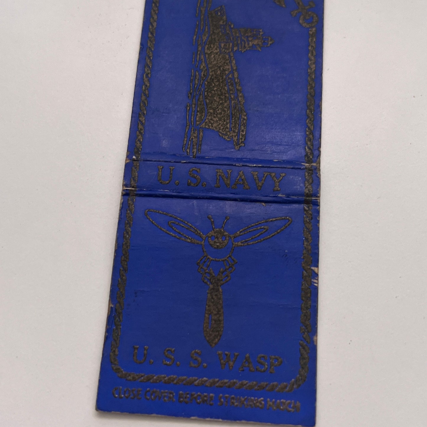 United States Navy USS Wasp Vintage Matchbook Cover TB8-MB-4
