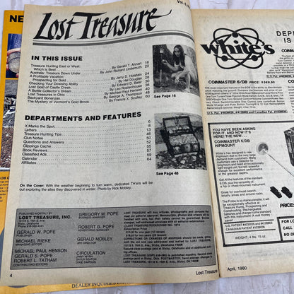 1980 April - Lost Treasure Magazine - Treasure Hunting Gold Prospecting M15