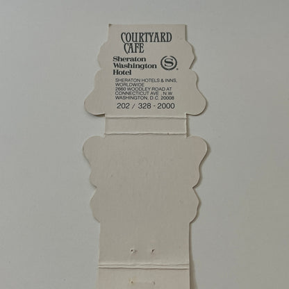 Butterfly Die Cut Courtyard Cafe Washington Sheraton Hotel Matchbook MM5-7