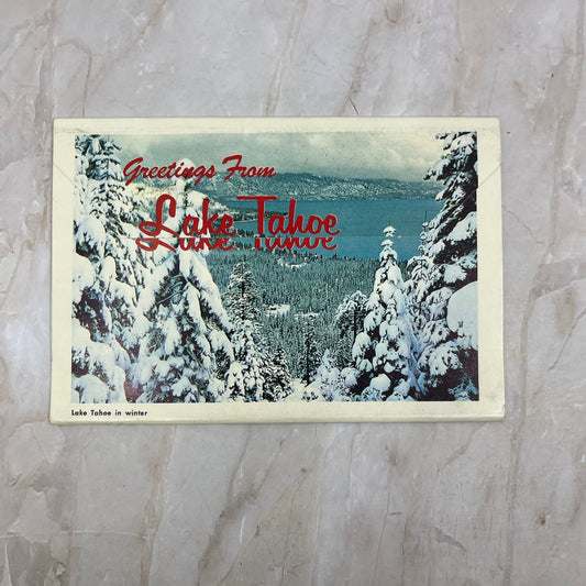 Greetings from Lake Tahoe Vintage Souvenir Folder Book Views PXS