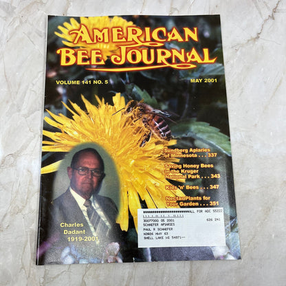 2001 May American Bee Journal Magazine Bees Beekeeping Honey M7