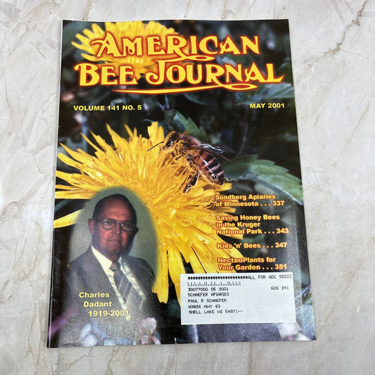 2001 May American Bee Journal Magazine Bees Beekeeping Honey M7