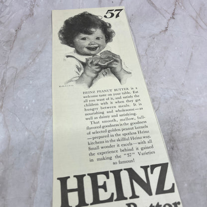 Heinz Peanut Butter 1924 Magazine Ad FL6-11