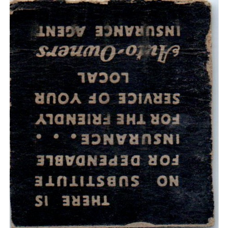 N.E. Arneson Ins Agency Fergus Falls MN Vintage Matchbook Cover SF4-Y8