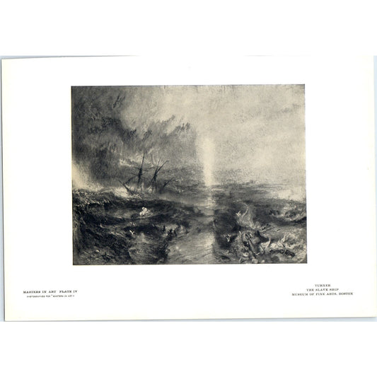 The Slave Ship - Turner c1905 Art Print D12