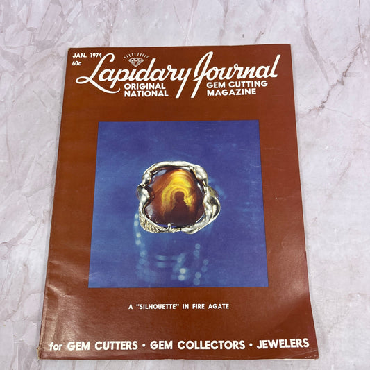 A Silhouette in Fire Agate - Lapidary Journal Magazine - Jan 1974 M27