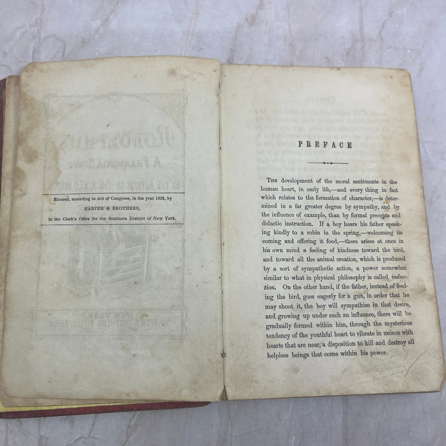 1852 Rodolphus. A Franconia Story, by the Author of the Rollo Books TG8-B4